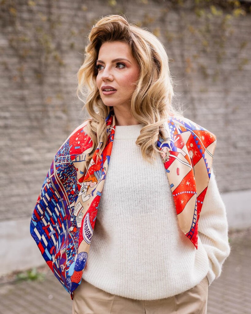 jedwabna apaszka cyrk spadiora 2