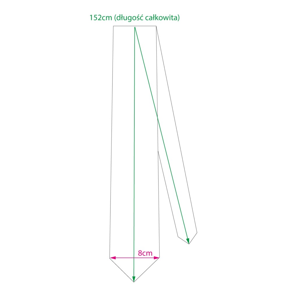 jedwabny krawat męski Spadiora