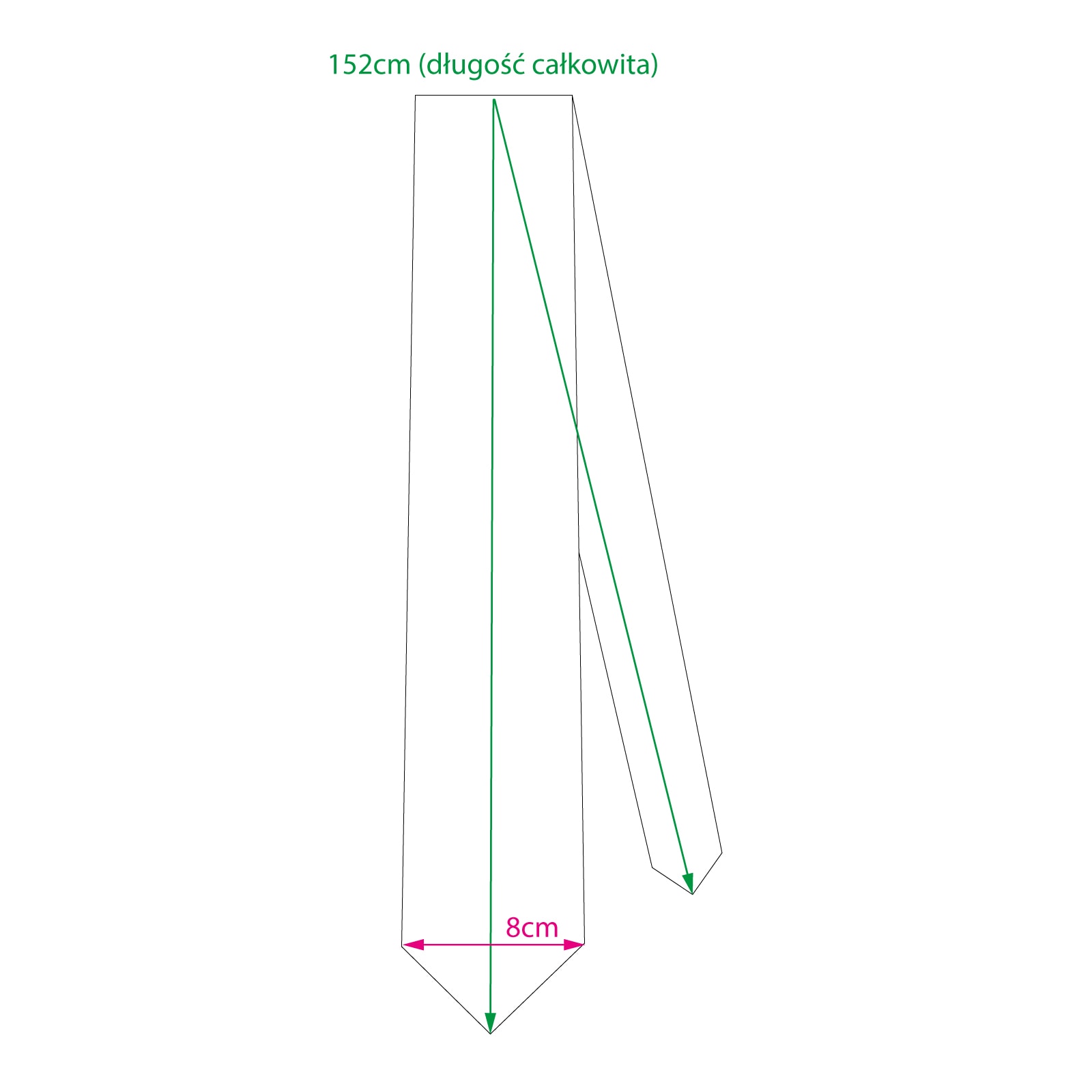 jedwabny krawat męski Spadiora