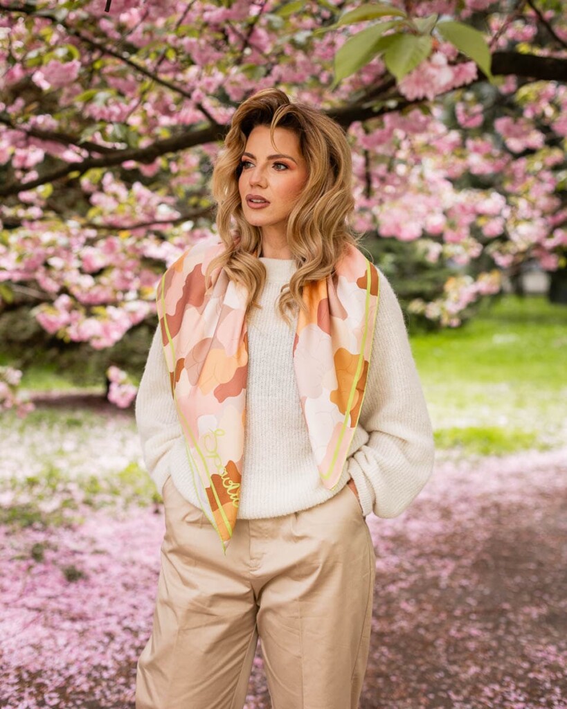 jedwabna apaszka kamuflaz spadiora 4