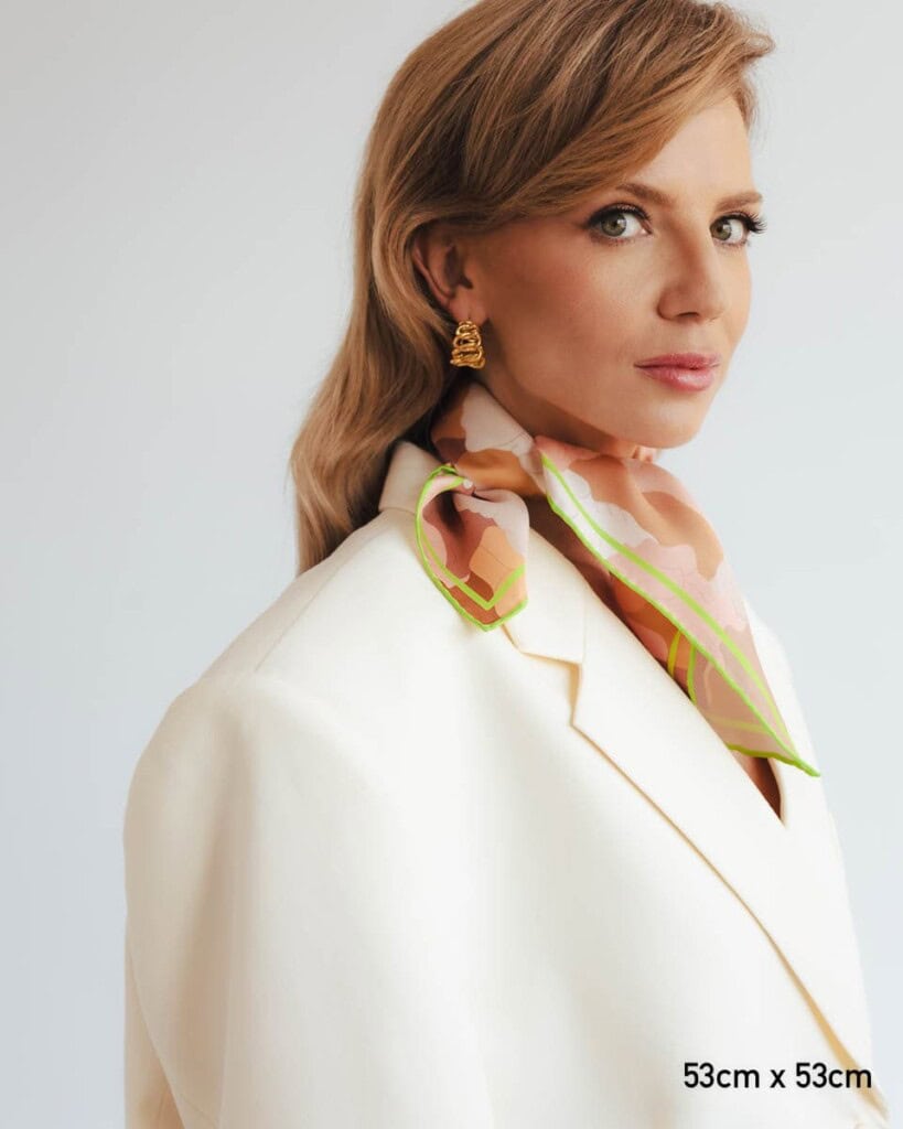 jedwabna apaszka kamuflaz spadiora 8