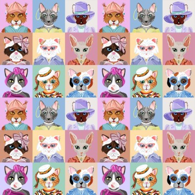 koty jedwabne akcesoria twilly