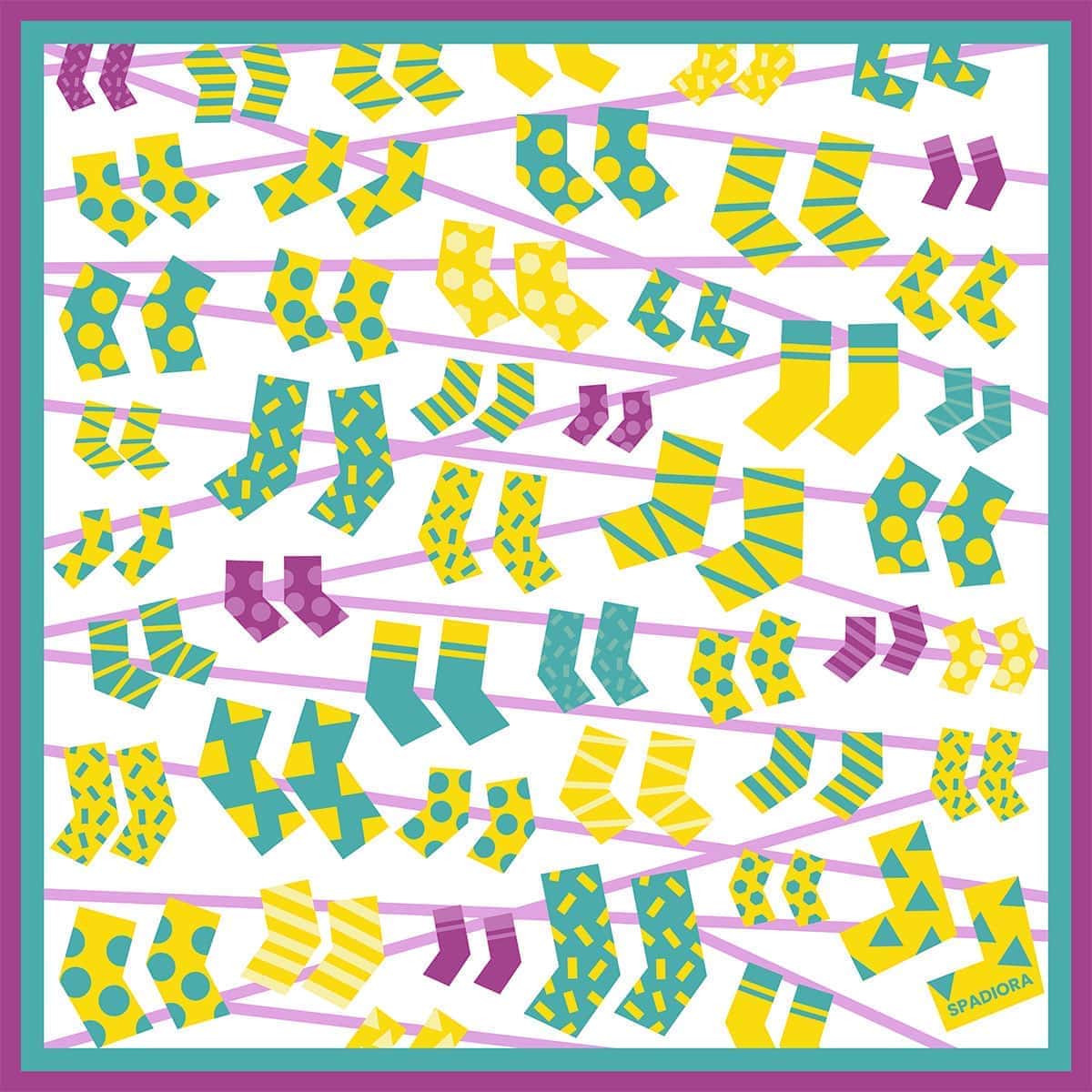 apaszka Najmniejszy z dziesięciu Spadiora jedwab