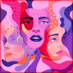 Międzypokoleniowa apaszka jedwabna Spadiora