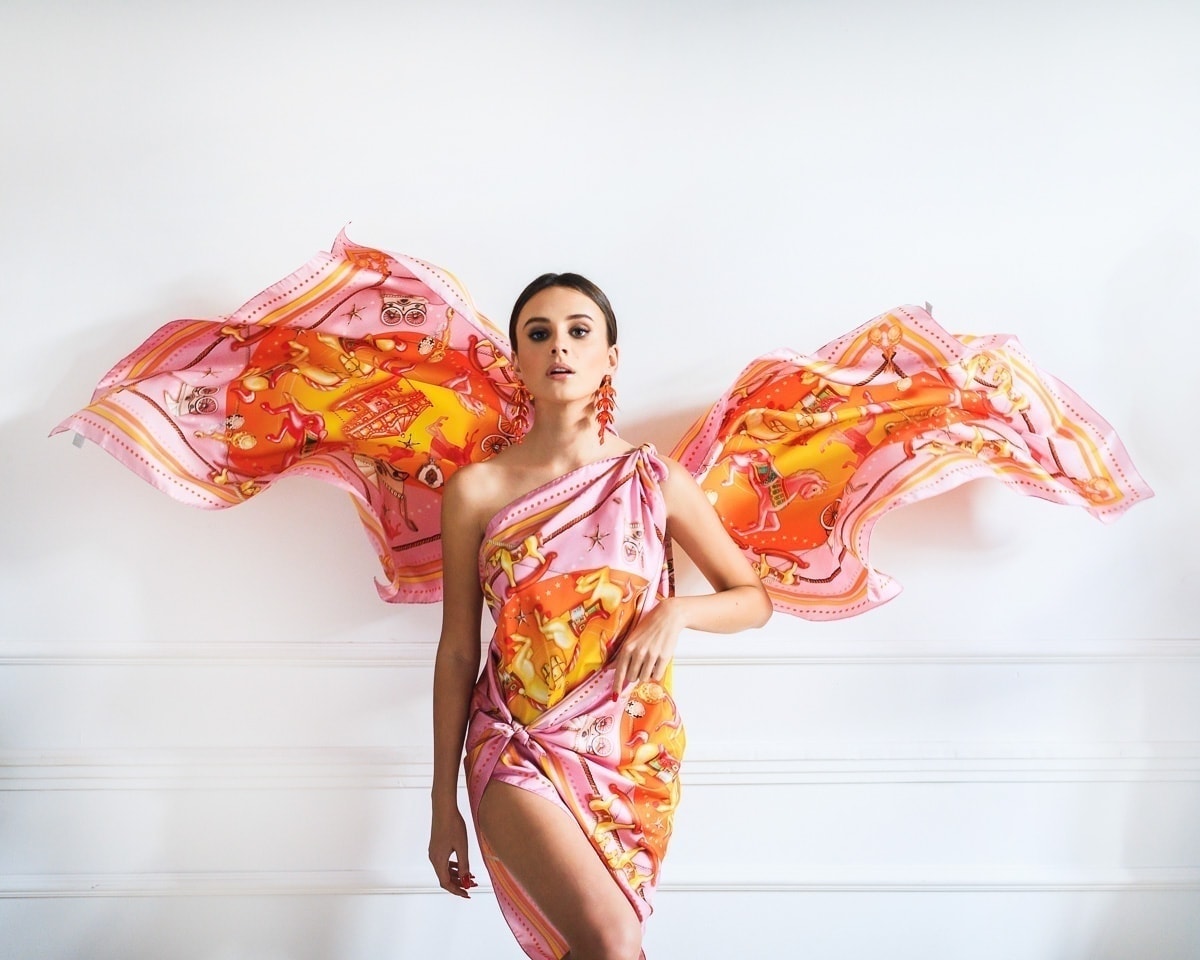 Apaszka jedwabna Spadiora Macierzyństwo 3