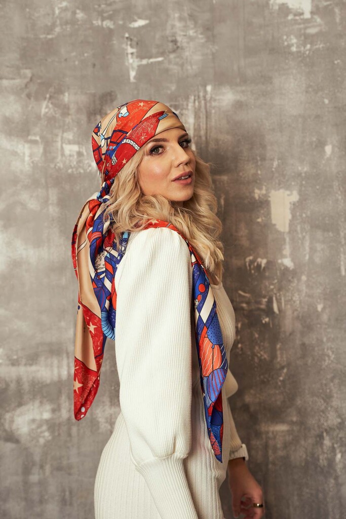 apaszka jedwabna cyrk Spadiora Marta