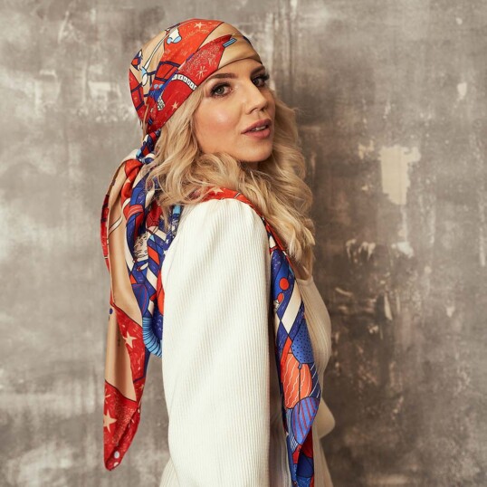 apaszka jedwabna cyrk Spadiora Marta