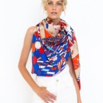 apaszka jedwabna Spadiora Cyrk 140x140