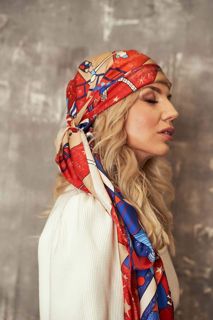 cyrk jedwabna apaszka Spadiora Marta