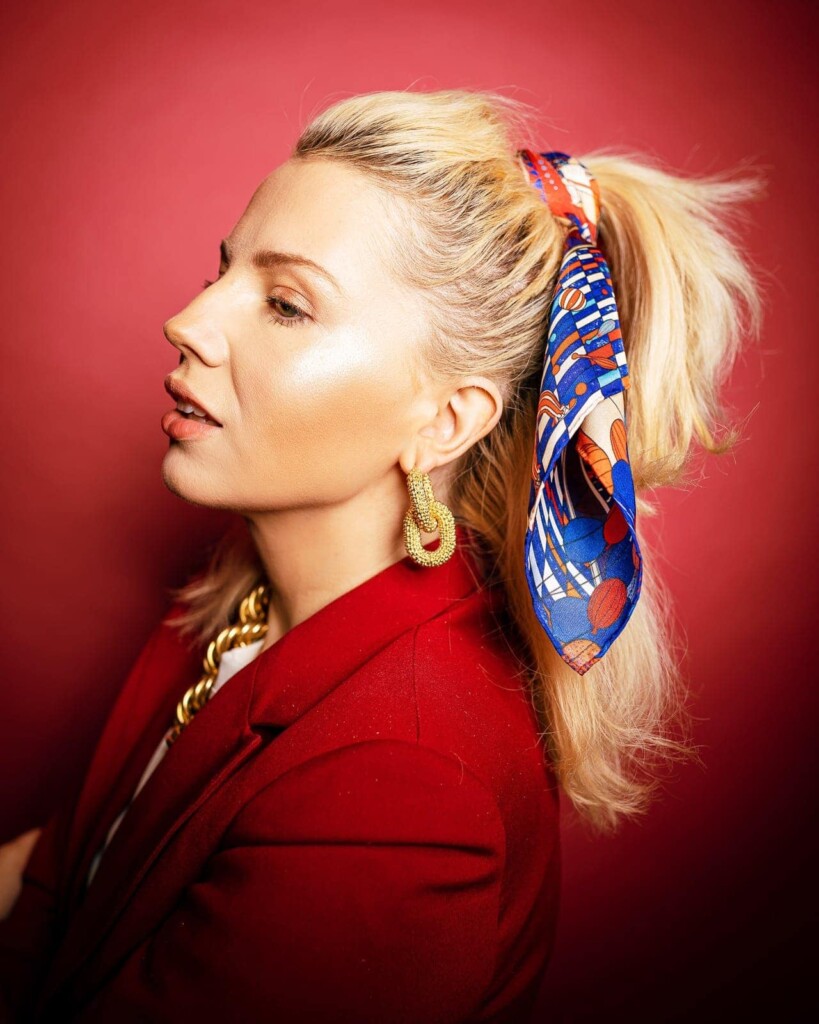 apaszka jedwabna Spadiora Cyrk kitka