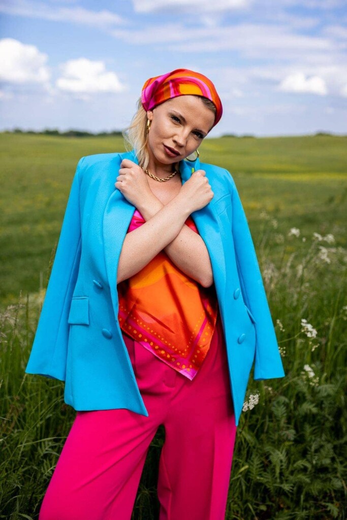 Jedwabna apaszka Spadiora "Nazywaj ją jak chcesz"