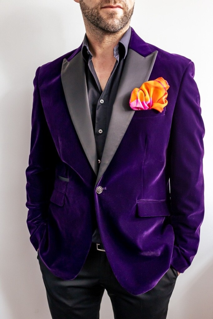 jedwabna poszetka męska Spadiora "Nazywaj ją jak chcesz"