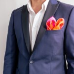 jedwabna poszetka Spadiora męska "Nazywaj ją jak chcesz"