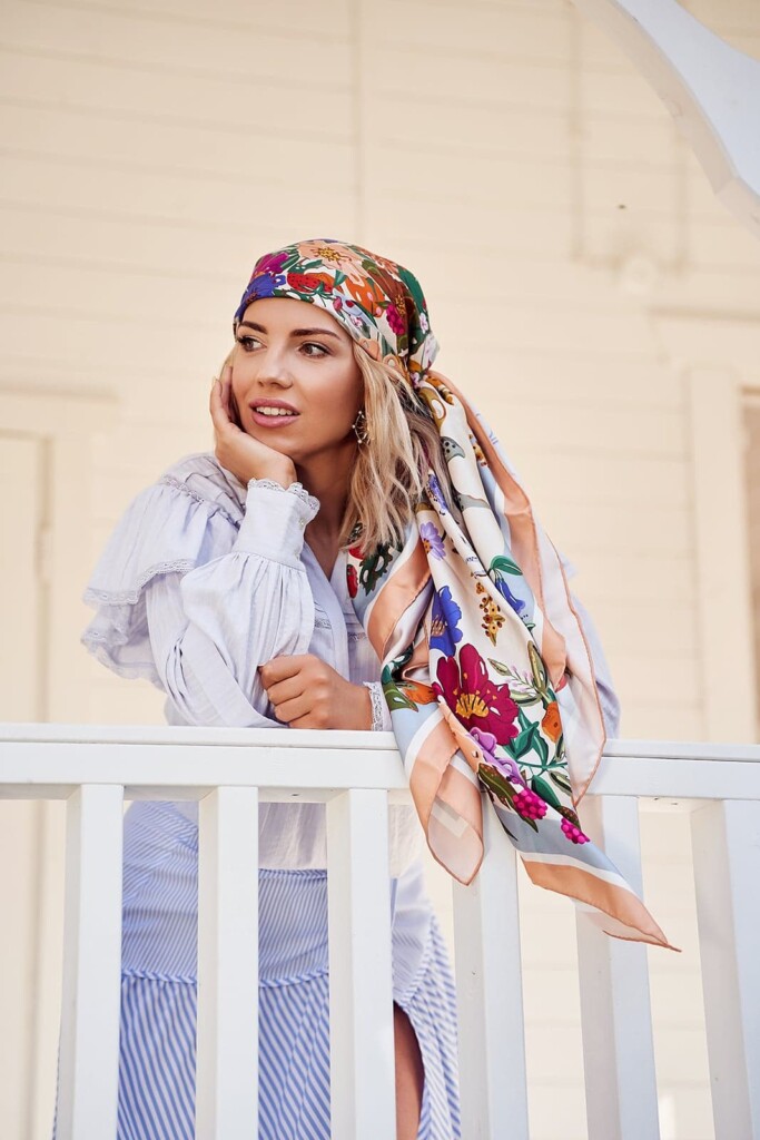 jedwabna apaszka Dojrzałość piratka