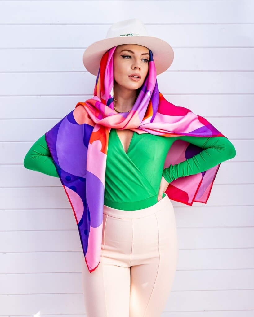 Międzypokoleniowa apaszka Spadiora kapelusz