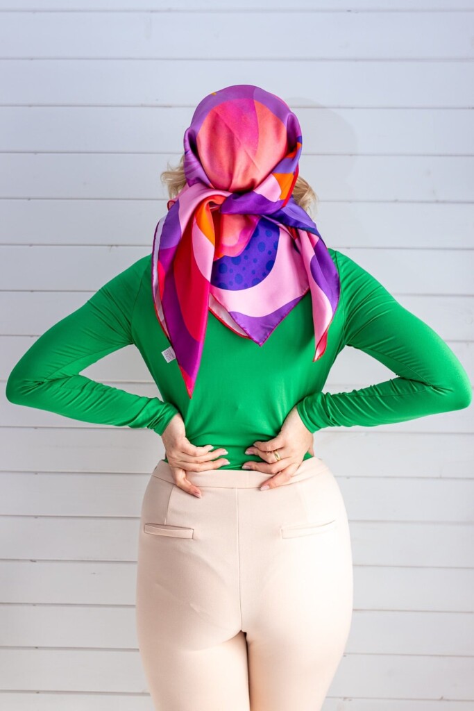 jedwabna apaszka Międzypokoleniowa Spadiora