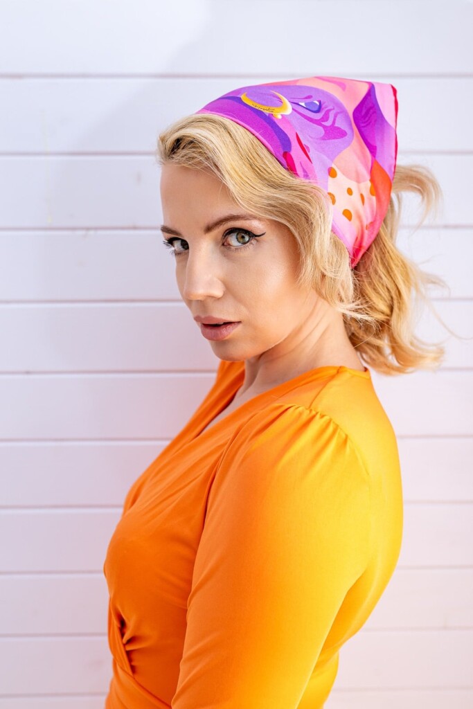 Spadiora apaszka jedwabna Międzypokoleniowa gawroszka