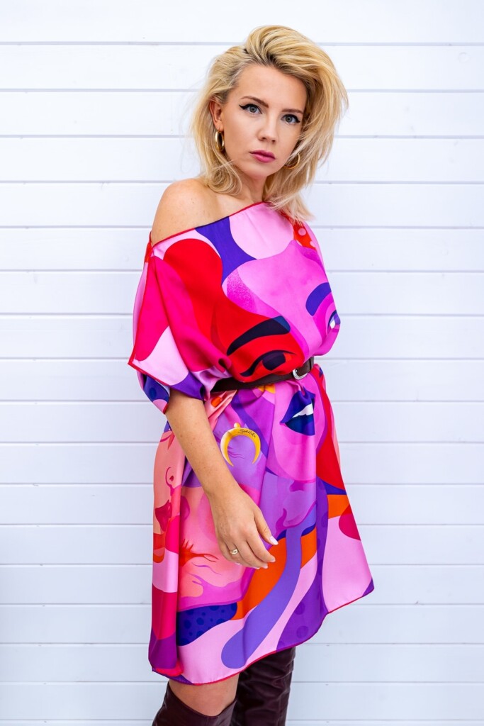 jedwabna tunika Międzypokoleniowa Spadiora