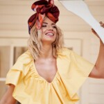 jedwabna apaszka Żywioły Spadiora kwiat