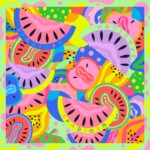 apaszka jedwabna soczysta Spadiora