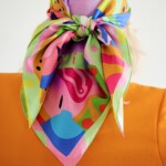 jedwabna apaszka soczysta Spadiora