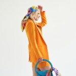 jedwabna apaszka Spadiora soczysta