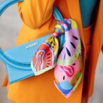 soczysta Spadiora jedwabna apaszka