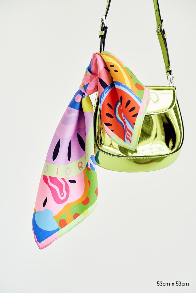 soczysta jedwabna apaszka Spadiora