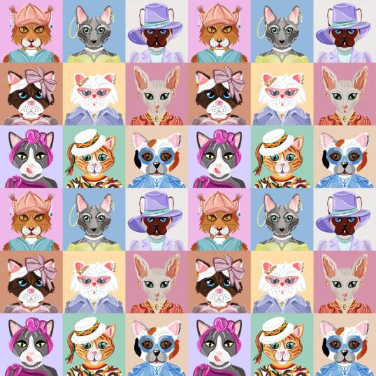 koty jedwabne akcesoria twilly