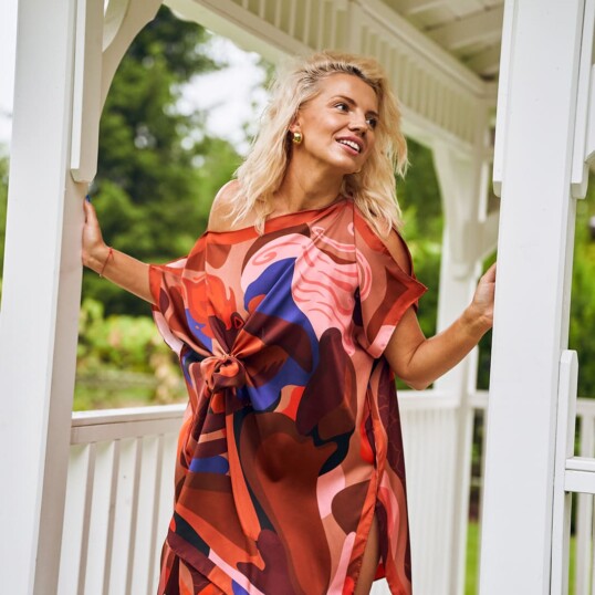 Spadiora jedwabna tunika Żywioły