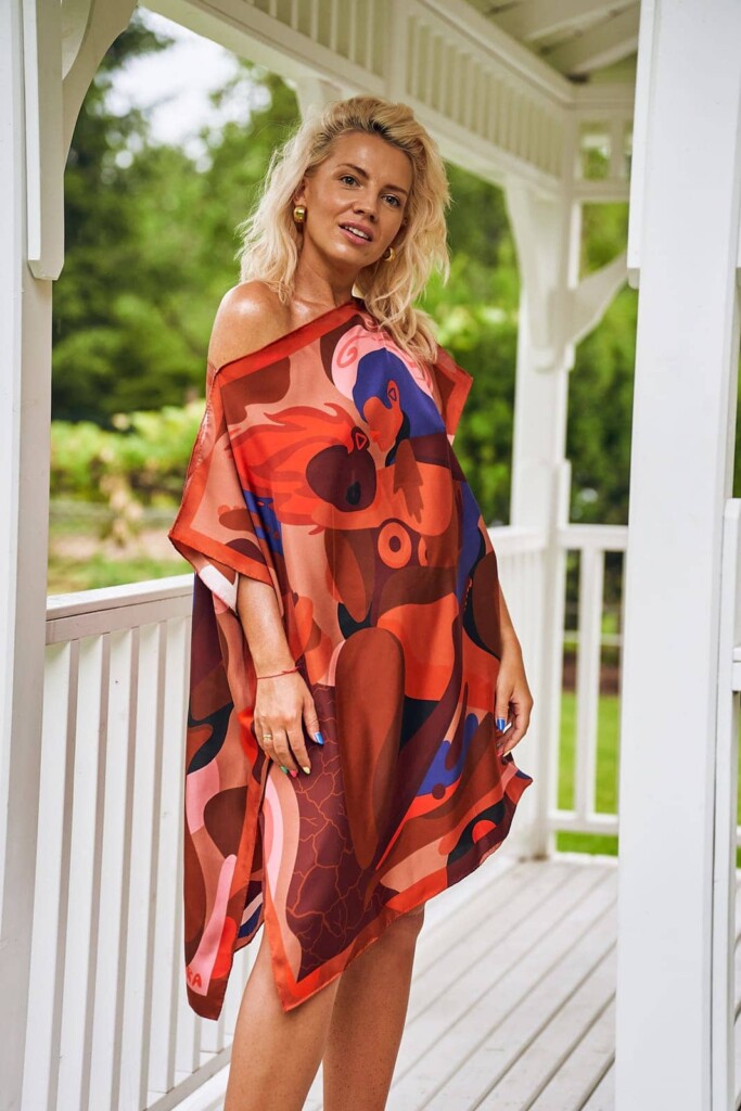 jedwabna tunika Żywioły Spadiora