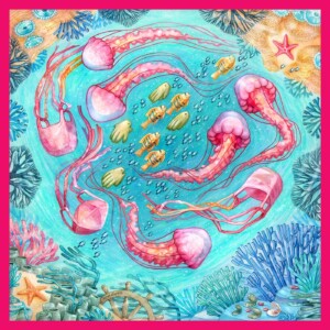 apaszka jedwabna ocean 2.0 Spadiora