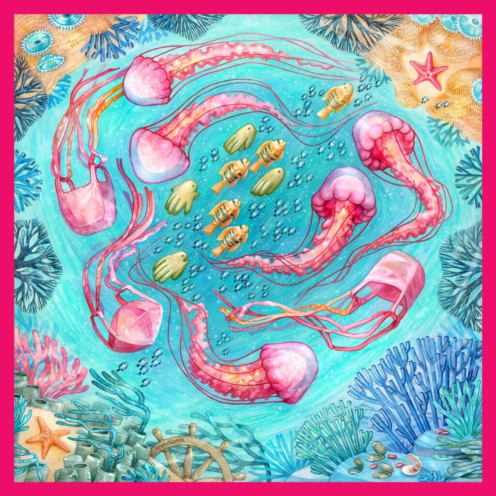 apaszka jedwabna ocean 2.0 Spadiora