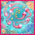 apaszka jedwabna ocean 2.0 Spadiora