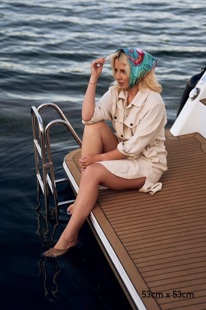 Spadiora Ocean 2.0 apaszka jedwabna