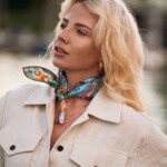 jedwabna apaszka Ocean 2.0 gawroszka Spadiora