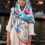 Spadiora apaszka jedwabna Ocean 2.0 140x140