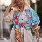 jedwabna apaszka Spadiora Ocean 2.0