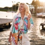 Spadiora jedwabna apaszka Ocean 2.0