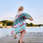 Spadiora Ocean 2.0 jedwabna apaszka 140x140