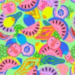 soczysta jedwabne akcesoria wzór Spadiora