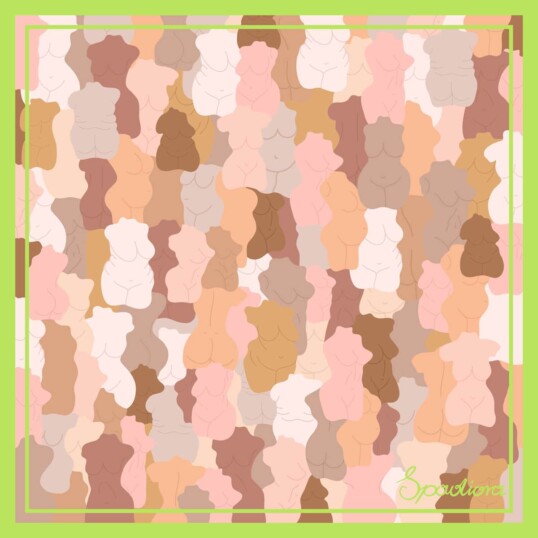 apaszka jedwabna Spadiora Kamuflaż