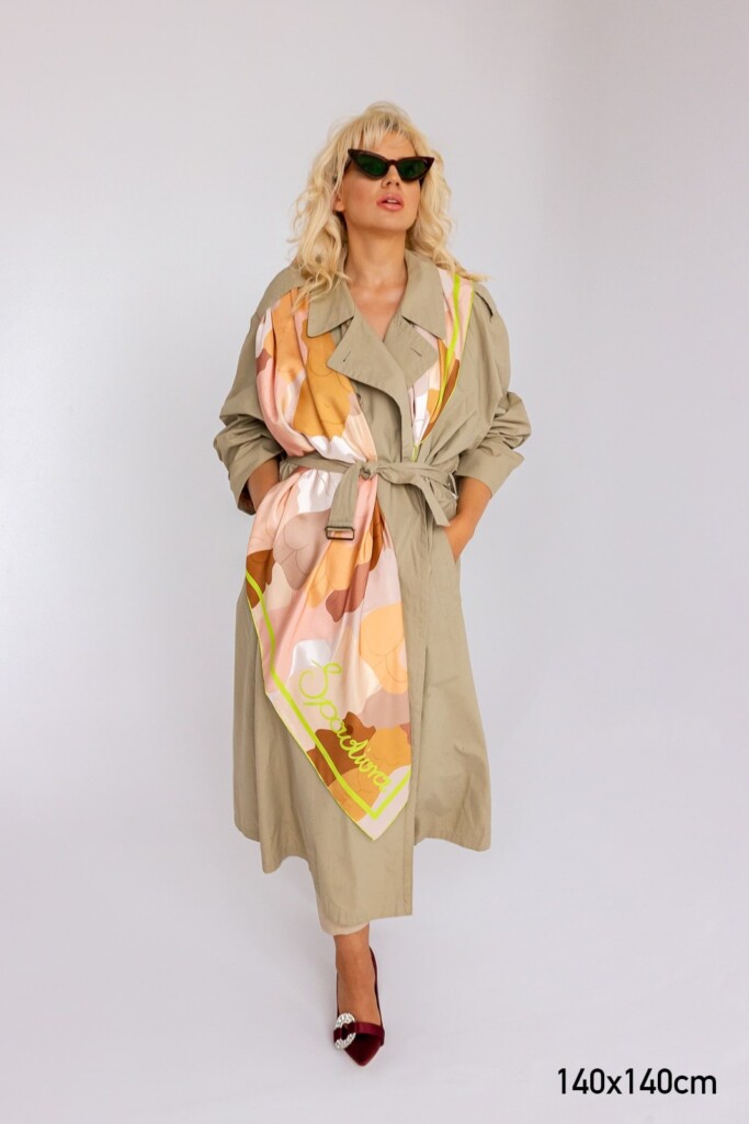 kamuflaż apaszka jedwabna Spadiora