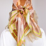 jedwabna apaszka Spadiora kamuflaż