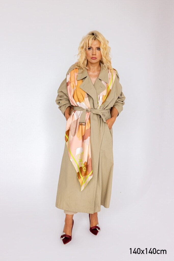 spadiora jedwabna apaszka Kamuflaż