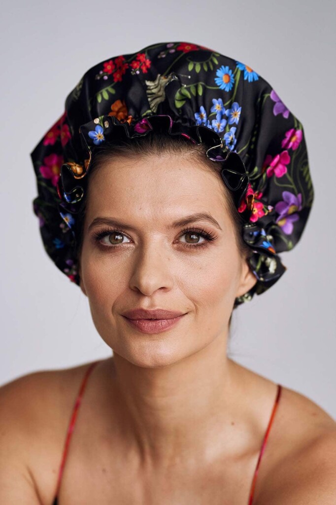 czepek do spania jedwabny rozłąka Spadiora