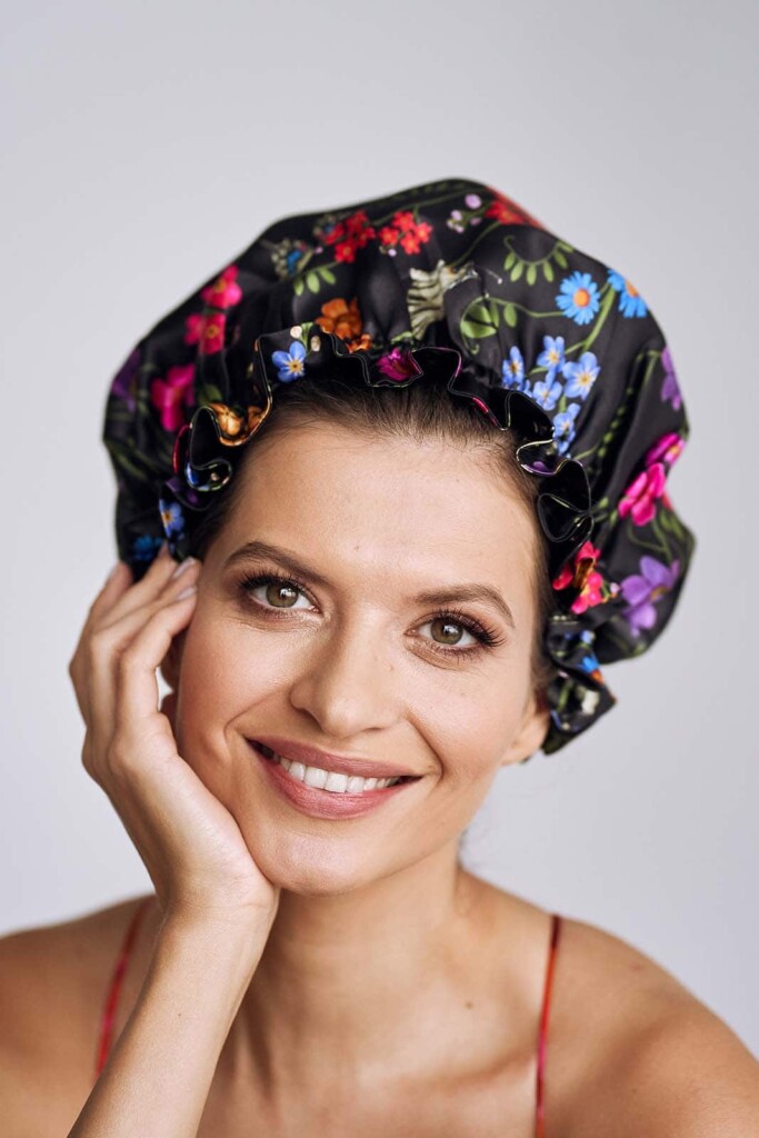 czepek jedwabny Spadiora rozłąka do spania