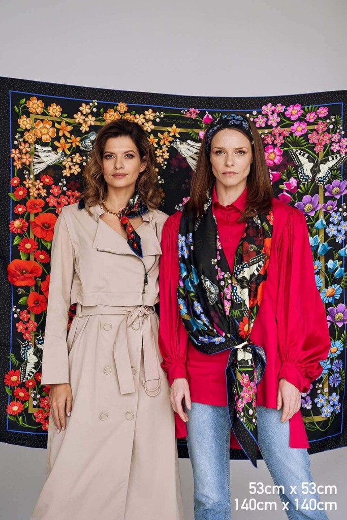 rozłąka jedwabna apaszka Spadiora Marta i Iza