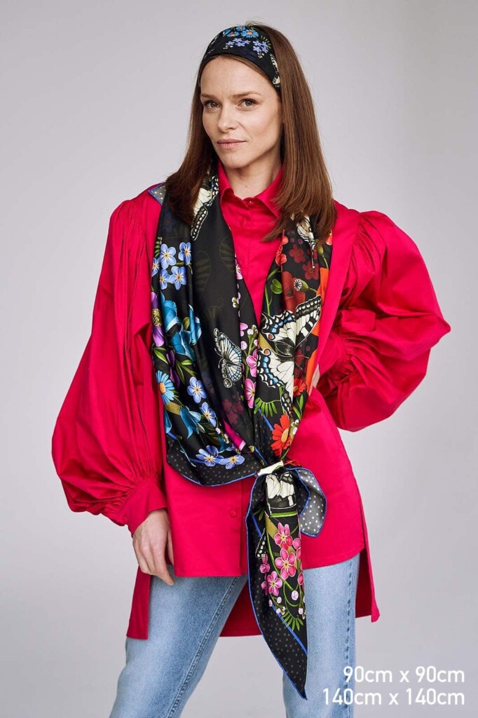 Spadiora jedwabna apaszka Rozłąka Marta Spadiora