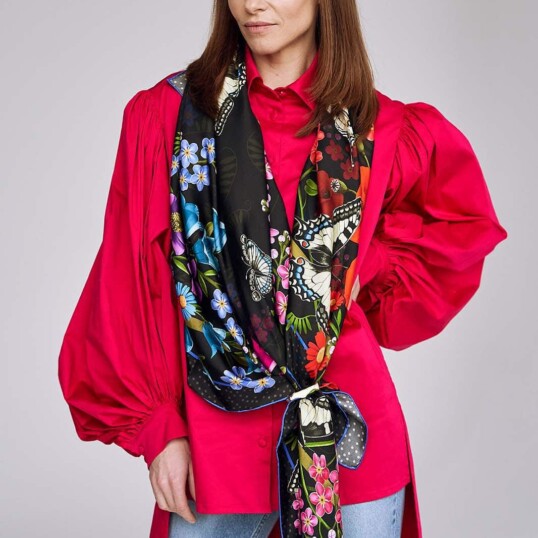 Spadiora jedwabna apaszka Rozłąka Marta Spadiora